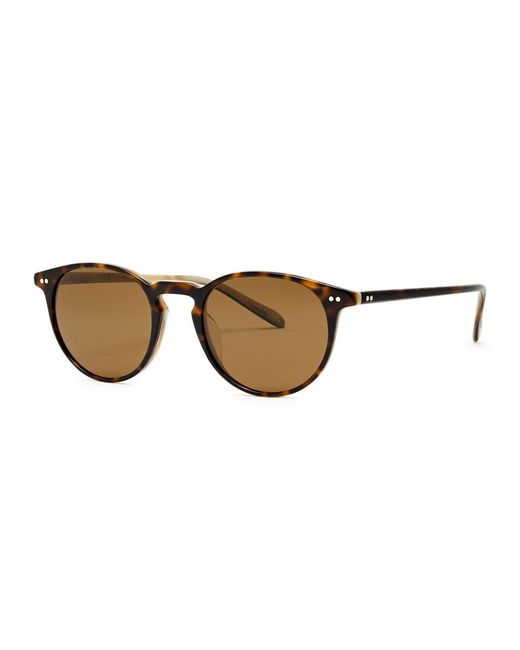 Oliver Peoples Brown Riley Sun Round-frame Sunglasses for men