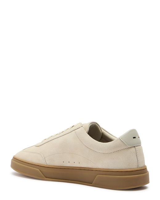 Boss Natural Kieran Leather-Trim Suede Sneakers for men