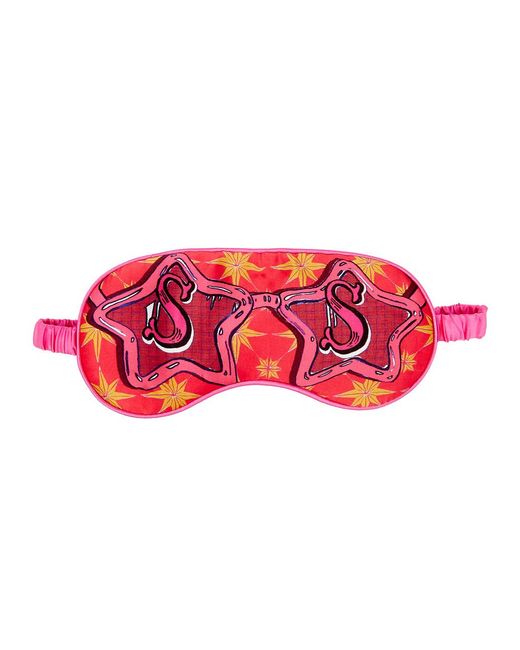 Jessica Russell Flint Red S Is For Sunglasses Silk Eye Mask