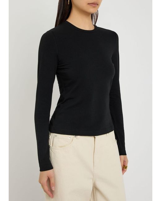 Varley Black Edna Jersey Top