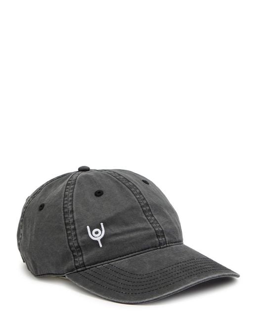 Now You Live Black Origin Logo-Embroidered Cotton Cap