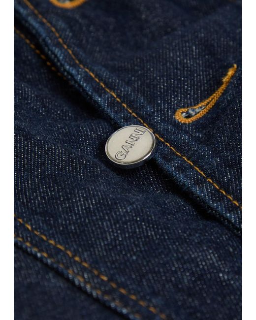Ganni Blue Panelled Jacket