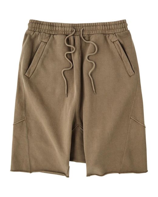Entire studios Natural Drop Cotton Shorts for men