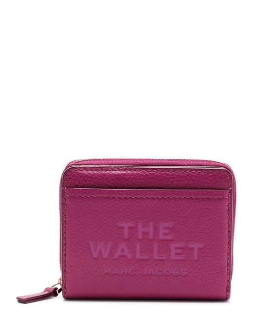 Marc Jacobs Purple The Wallet Mini Leather Wallet