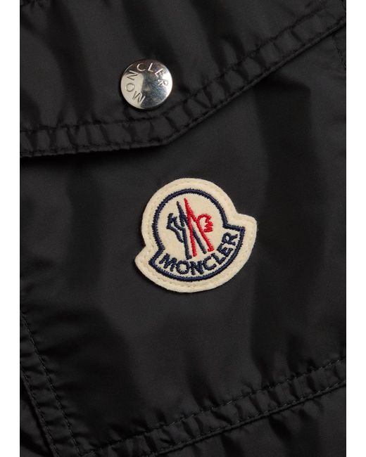 Moncler Black Etiache Hooded Shell Jacket for men