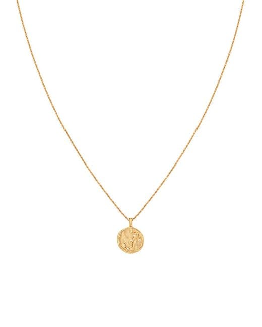 Astrid & Miyu Metallic Scorpio Crystal 18K-Plated Pendant Necklace