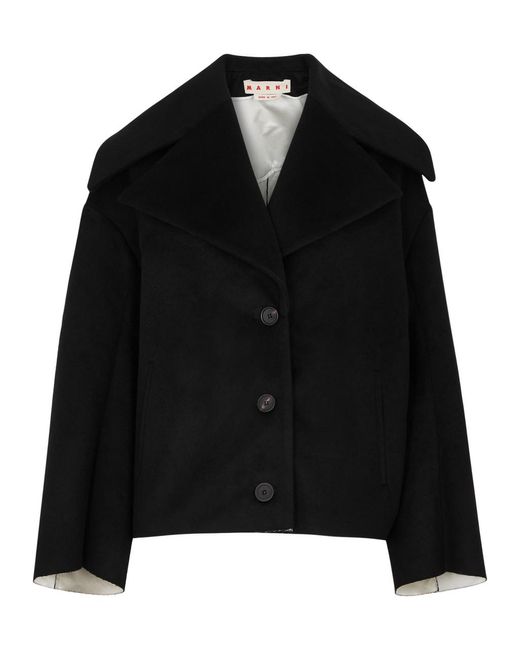 Marni Black Wool-blend Jacket