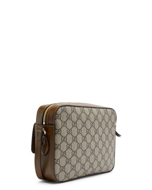Gucci Gray Horsebit 1955 Monogrammed Shoulder Bag, Leather Bag