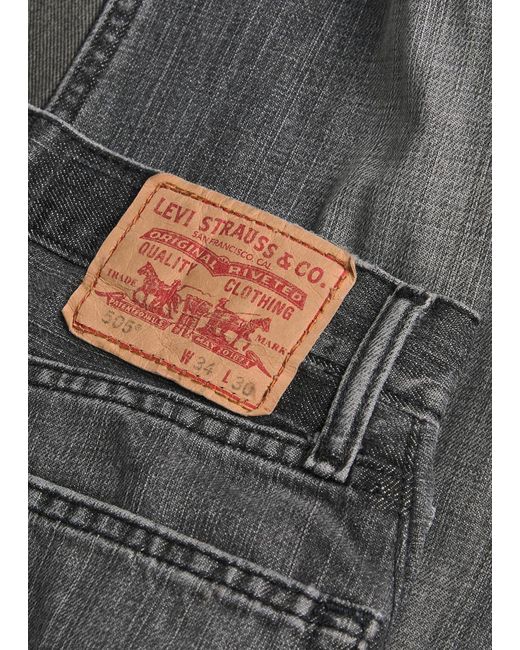 B Sides Gray Reworked Vintage Culotte Panelled Wide-Leg Jeans