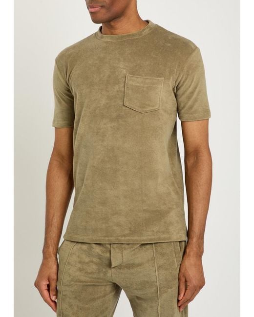 Aurélien Green Terry T-Shirt for men