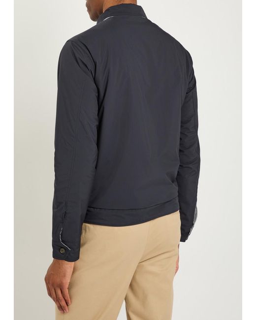 Aurélien Blue Quilted Reversible Shell Jacket for men