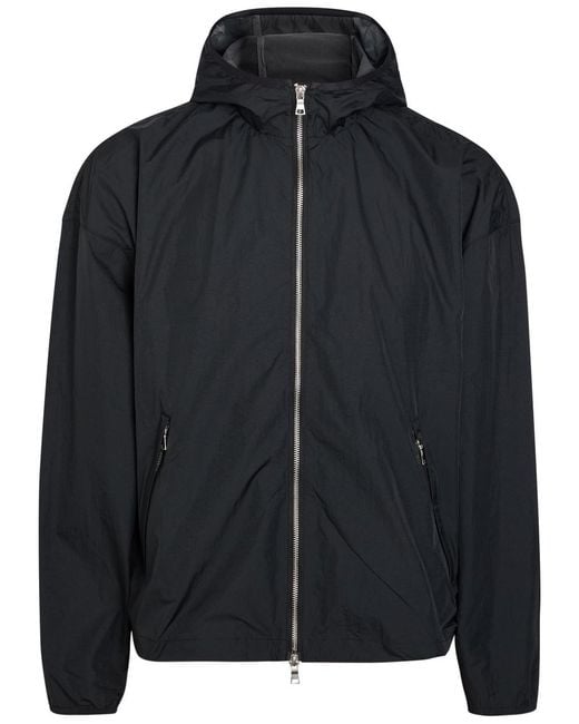 MKI Miyuki-Zoku Black Hyperlight Wind Logo Nylon-Blend Jacket for men