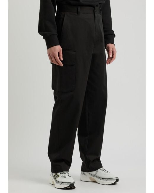 Givenchy Black Straight-Leg Cotton Cargo Trousers for men