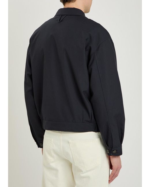 Valstar Black Twill Bomber Jacket for men