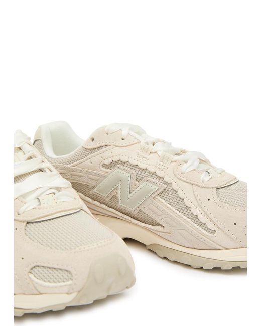 New Balance White 204L Panelled Mesh Sneakers