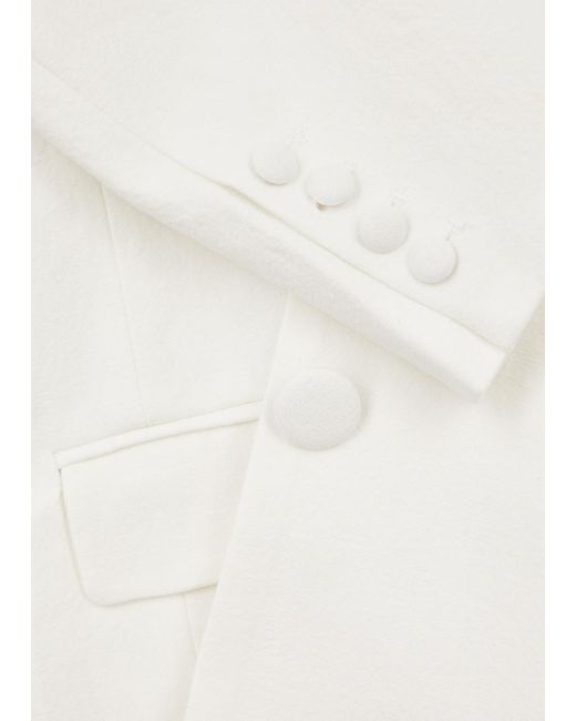 AEXAE White Cotton-Blend Blazer
