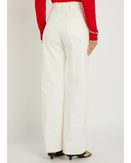 RÙADH White The Quinn Straight-Leg Jeans