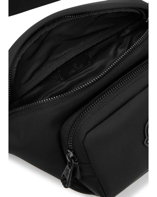 Moncler Black Durance Nylon Belt Bag for men