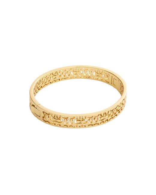 COACH Metallic Cut Out C Bracelet