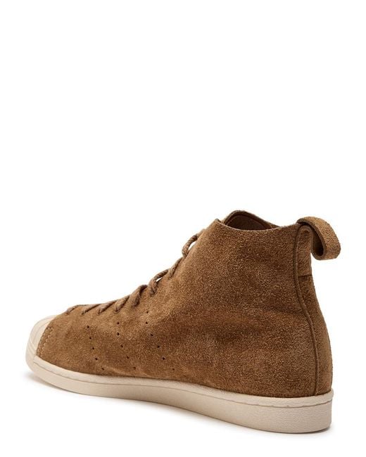 Wales Bonner Brown Adidas X X Superstar Brushed Suede Sneakers