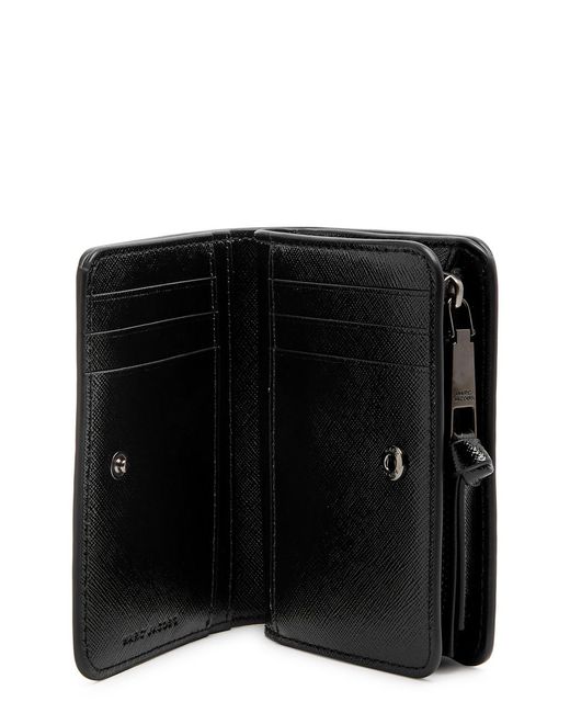 Marc Jacobs Black The Snapshot Dtm Mini Leather Wallet