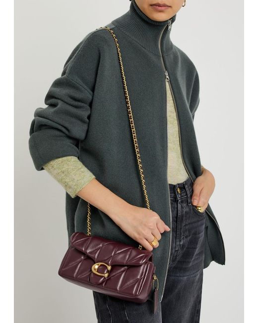 COACH Tabby 20 Quilted Leather Shoulder Bag in Purple | Lyst