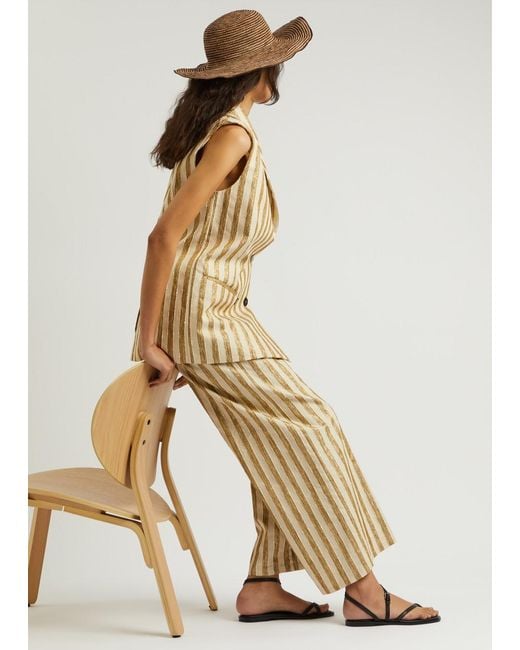 Sensi Studio Brown Panama Straw Hat