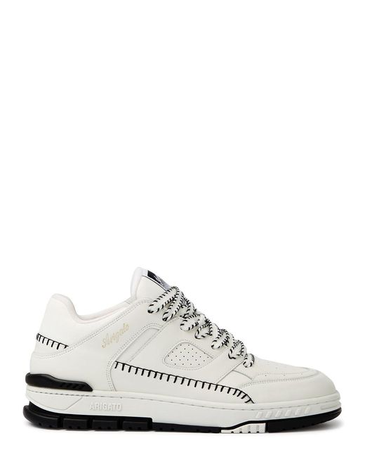 Axel Arigato White Area Lo Panelled Leather Sneakers for men
