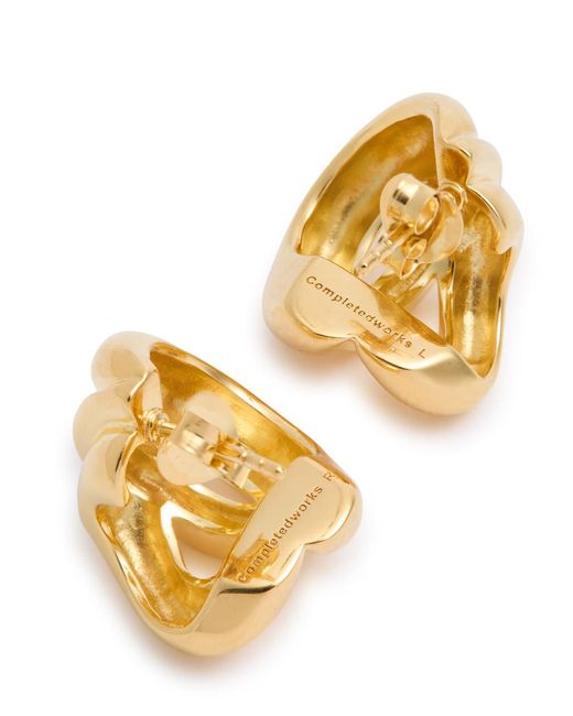 Completedworks Metallic Dollop 14Kt Vermeil Earrings