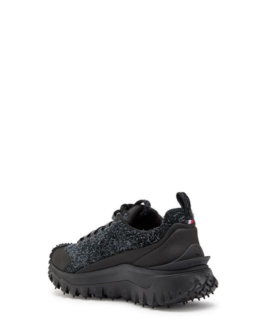 Moncler Black Trailgrip Apex Gtx Brushed Suede Sneakers for men