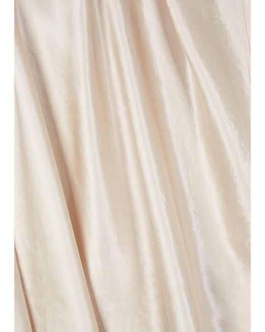 Vince Natural Hammered Satin Skirt
