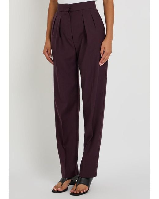 Roksanda Purple Ragosta Wool Trousers