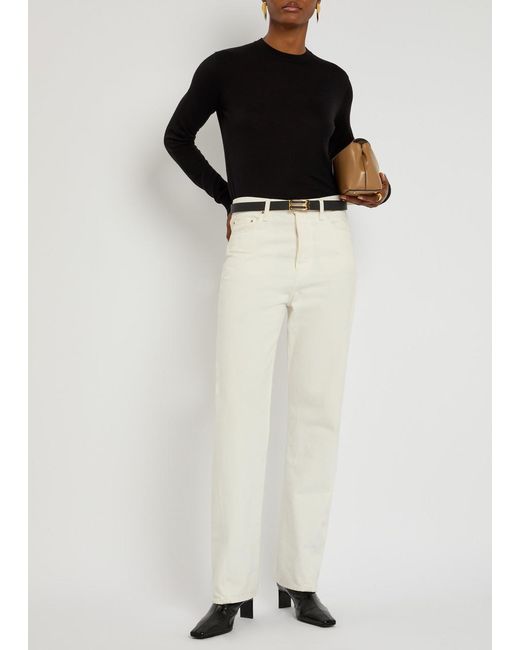 Totême Black Wool-Blend Jumper