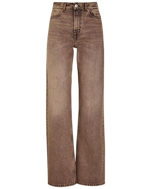 Our Legacy Brown Wata Cut Straight-Leg Denim Jeans