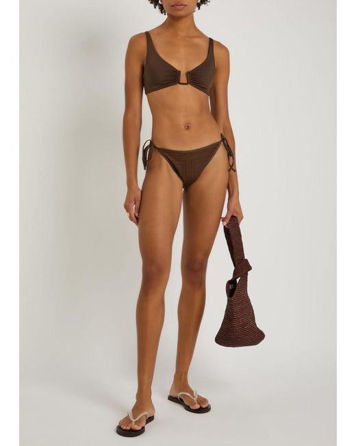 Away That Day Black Palma Bikini Top