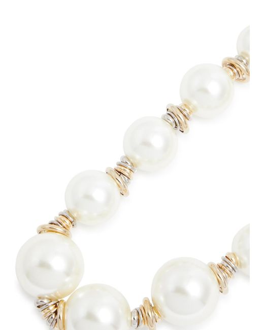 Rosantica White Miranda Faux -embellished Necklace