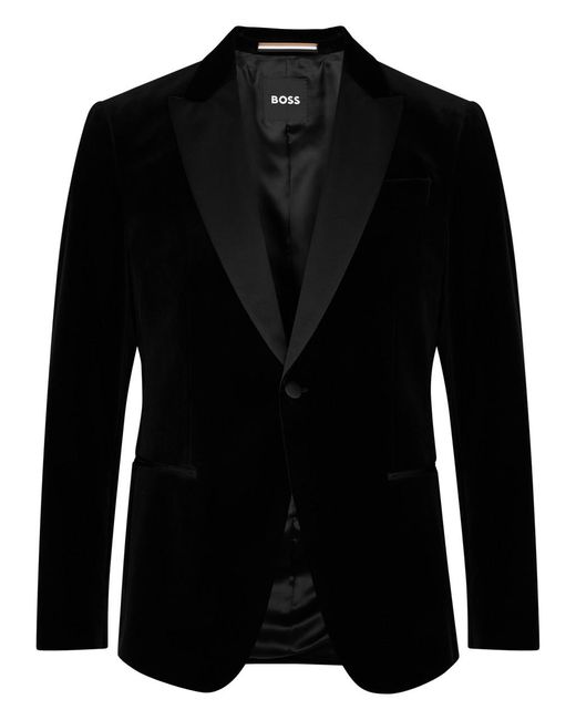 Boss Black Velvet Tuxedo Jacket for men