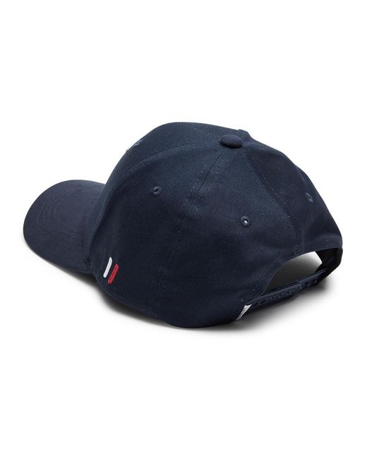 Les Deux Blue Embroidered Twill Cap for men