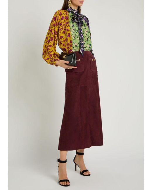 LaDoubleJ Yellow Cerere Patterned Chiffon Blouse