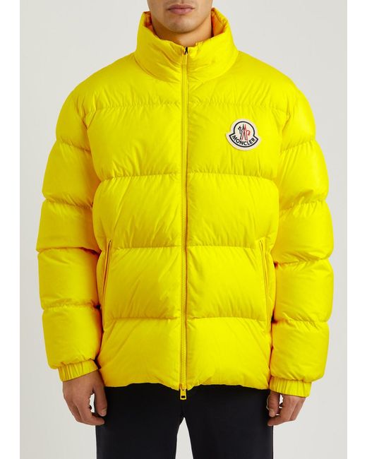 Moncler Yellow Citala Quilted Shell Jacket for men
