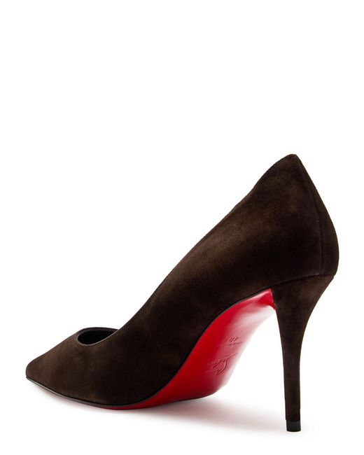 Christian Louboutin Black Miss Z 80 Suede Pumps