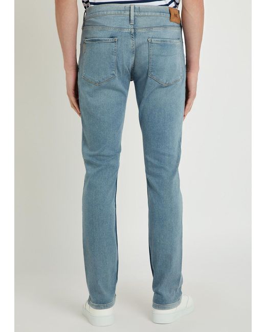 PAIGE Blue Federal Slim Straight-Leg Jeans for men