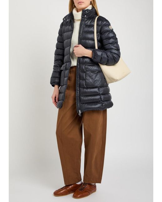 Moncler Blue Genet Padded Shell Coat