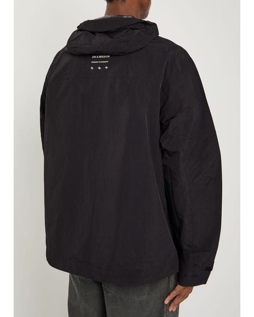 Represent Black 274 Hooded Shell Jacket for men