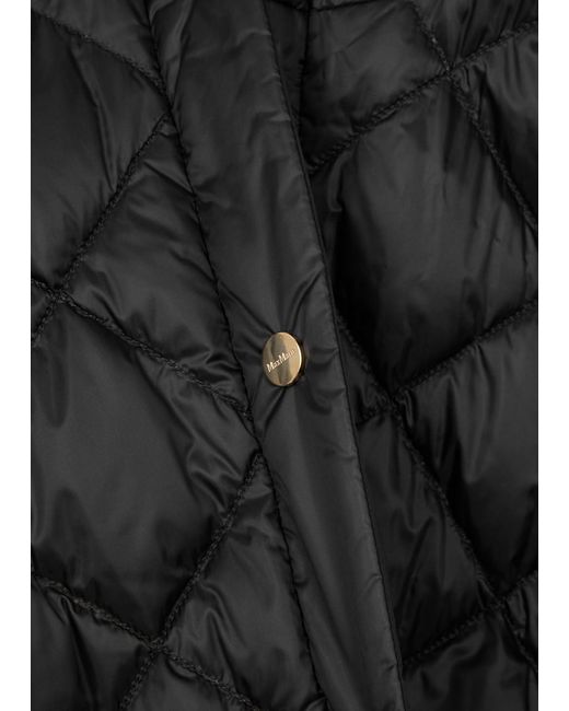 Max Mara The Cube Black Risoft Reversible Quilted Shell Jacket
