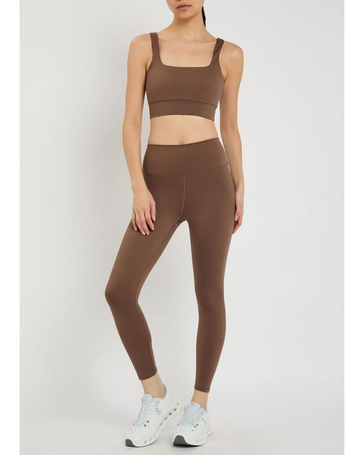 Varley Brown Assure 25 Stretch-Jersey Leggings