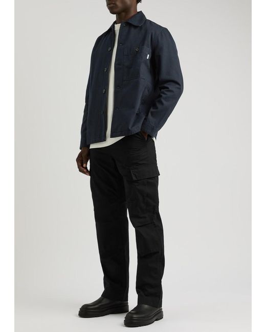 Norse Projects Blue Norse Standard Cotton Twill Overshirt for men