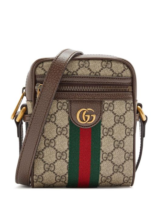 Gucci Brown Ophidia GG Monogrammed Cross-body Bag for men