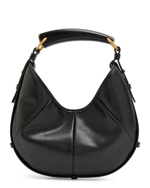 Saint Laurent Black Bo Mombasa Leather Top Handle Bag