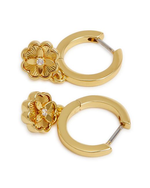 Kate Spade Metallic Heritage Bloom -plated Hoop Earrings